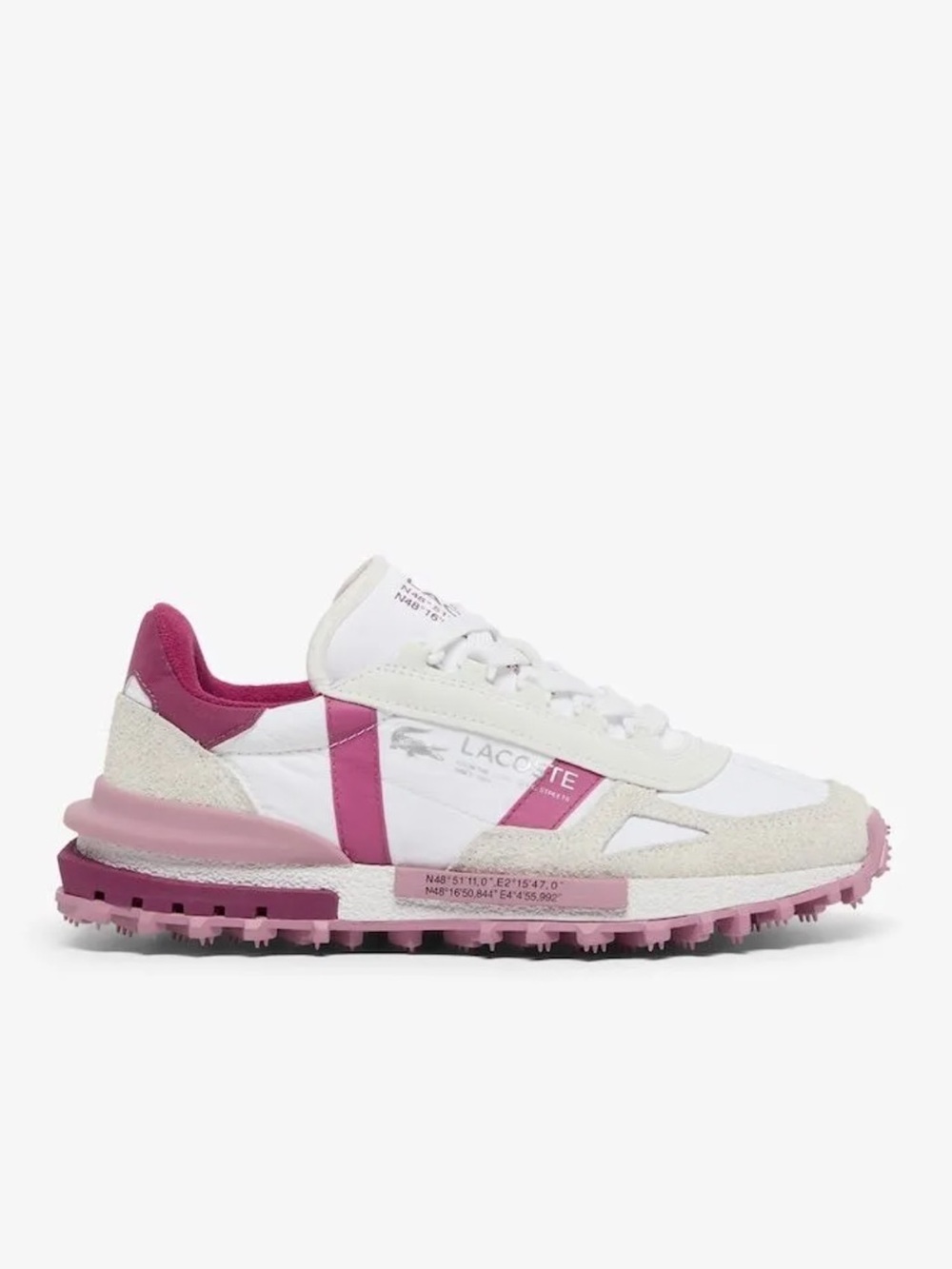 $150! Lacoste Women's Elite Active Sneakers Purple US 9-9.5 / EU 40.5 NWOB - Picture 4 of 7